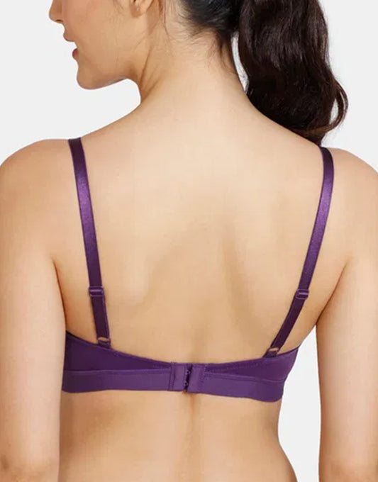 Pack of 3, LIGHTLY PADDED NON WIRED T SHIRT BRA-PLUM