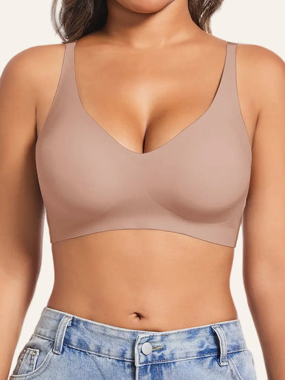 Soft Breathable Bra with Removable Pads, Minimalist Solid Color Underwear Top ( Pack Of 3)