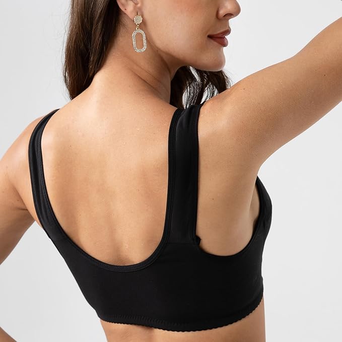 Buy 1 Get 2 FREE: Jersey Cotton Wireless Front-Button Bra!