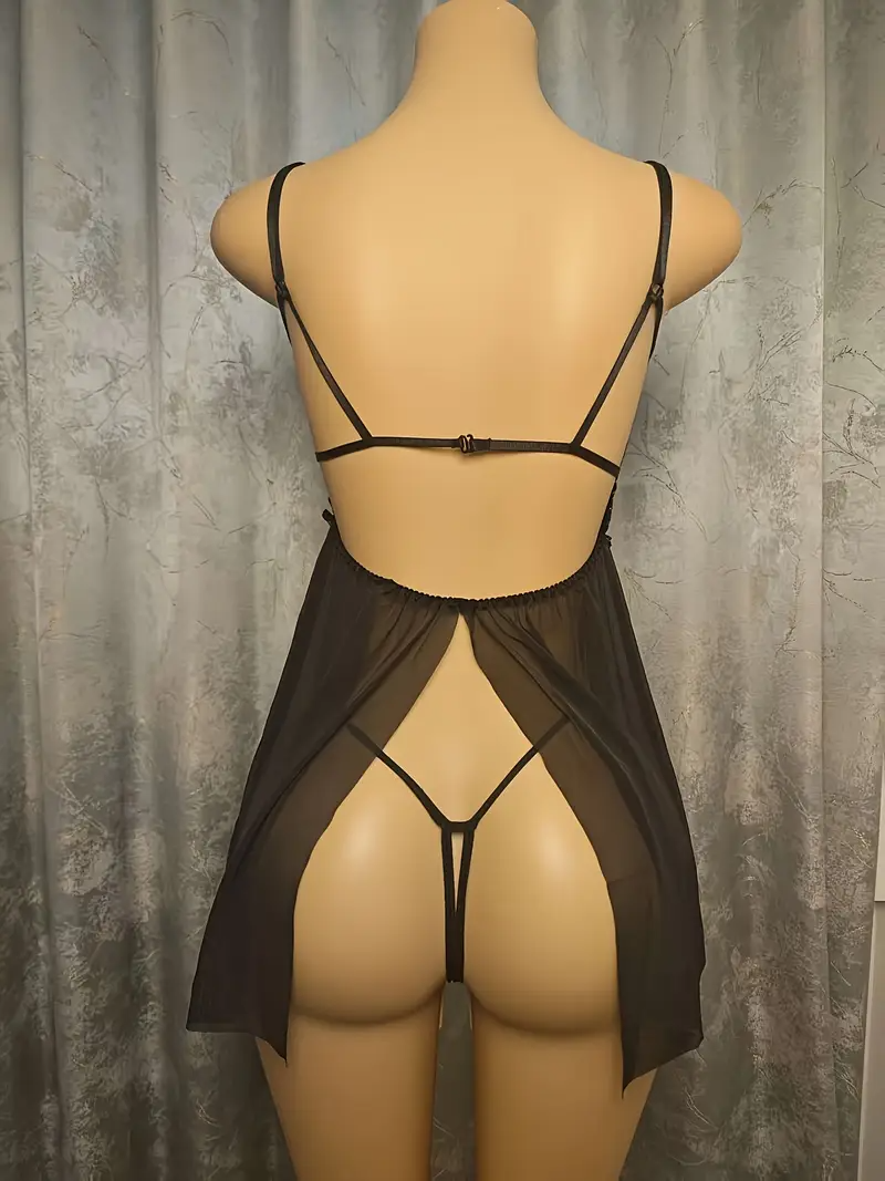 Romantic See-Through Lace Teddy Nightdress