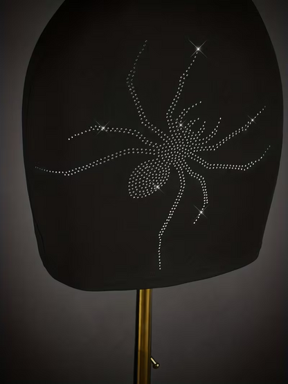 Y2K Rhinestone Backless Halter Neck Mini Dress